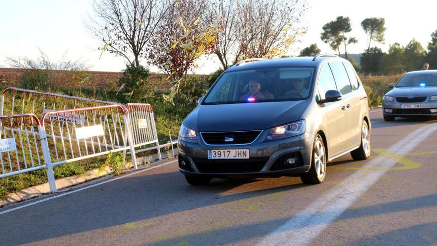 Vehicle del president Torra a Lledoners