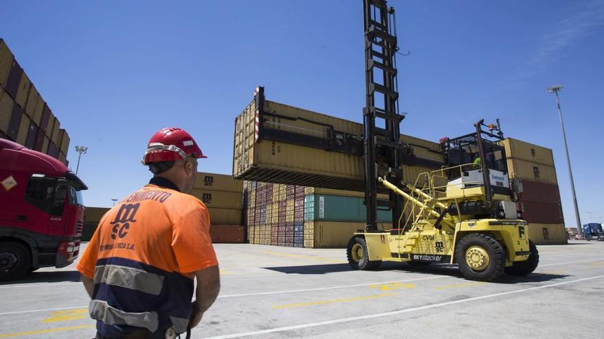 Terminal de contenedores del Puerto de Valencia