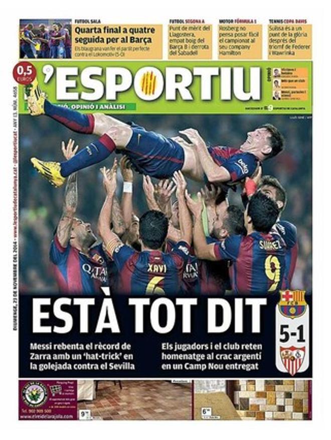 Messi, protagonista en las portadas de medio mundo