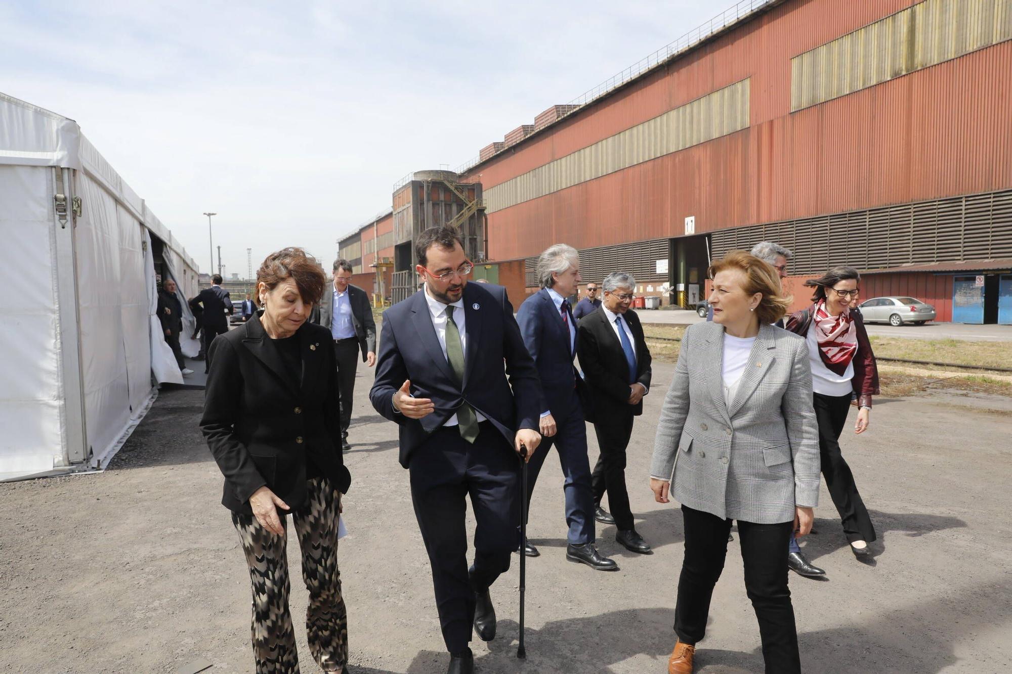 EN IMÁGENES: Así fue la inauguración de las obras para el horno eléctrico hídribido de Arcelor en Gijón