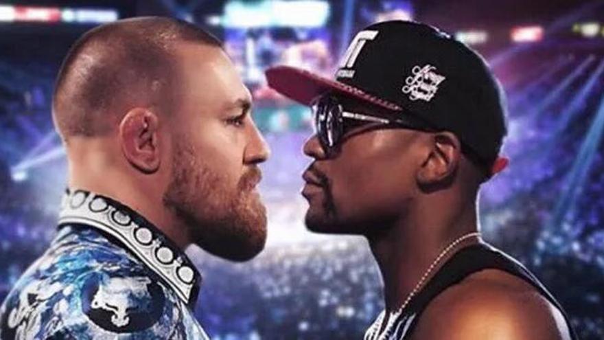 Ilustración del hipotético combate compartida en Twitter por McGregor