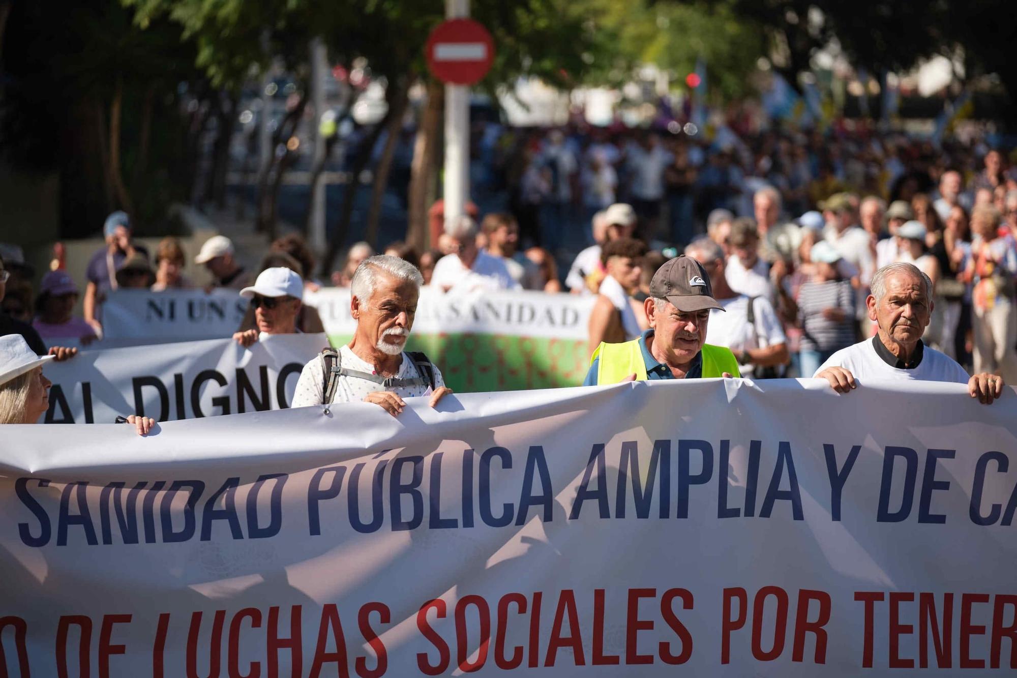 Manifestación por una Sanidad de calidad en Tenerife