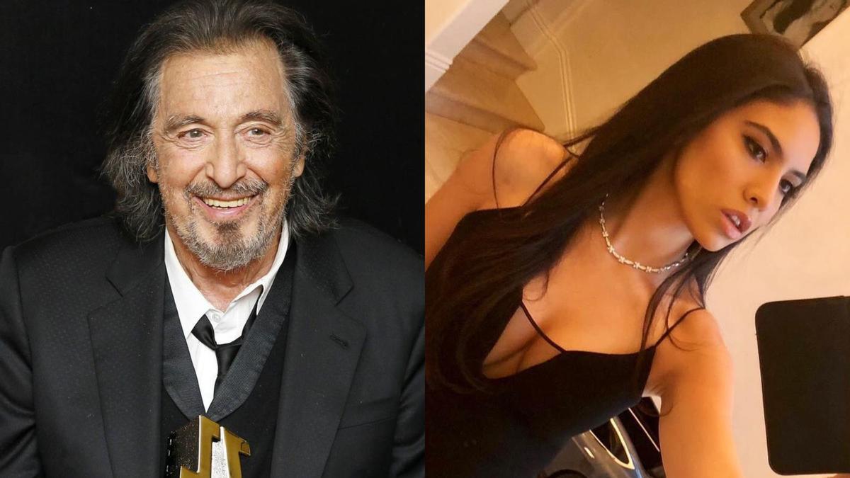 Al Pacino y su novia.