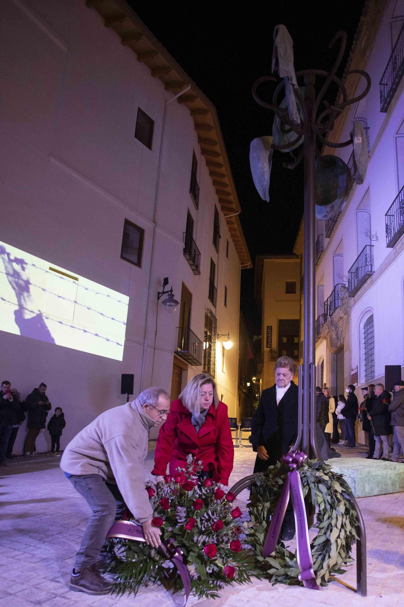 Homenaje a los deportados setabenses en los campos de concentración nazis