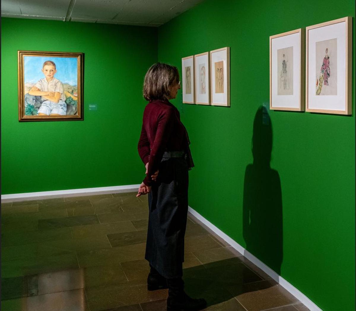 Retrato y dibujos de Marisa Pinazo en el Ivam