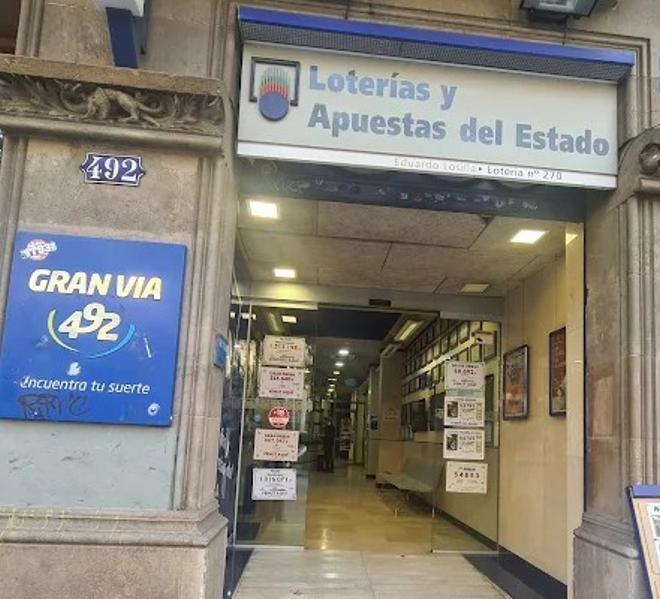 Administración 270 de Barcelona, en la Calle Gran Via.