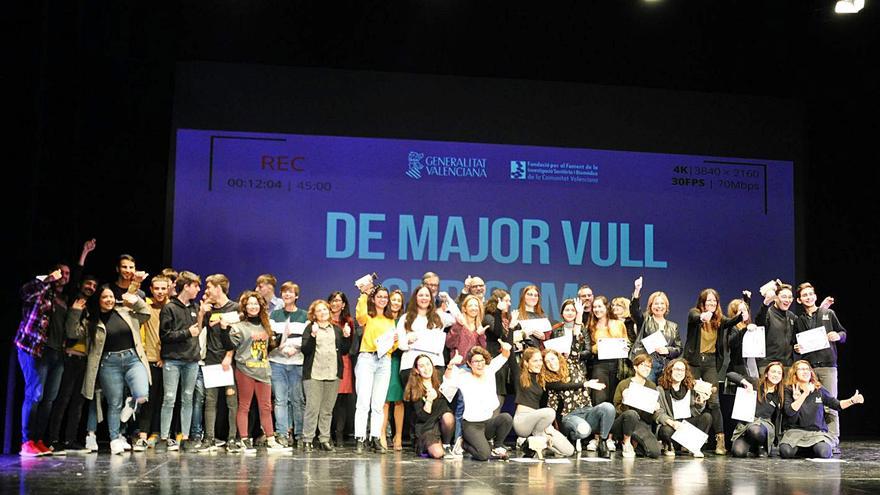 Tots els participants d’una edició passada del concurs «De major vull ser com...». | LEVANTE-EMV