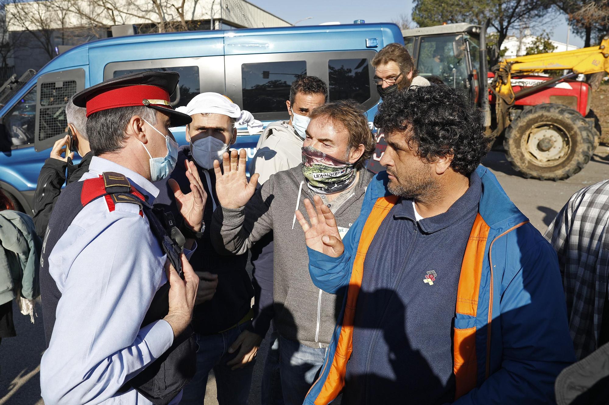 Un centenar de ramaders protesten a Girona per exigir «un preu més just» de la llet