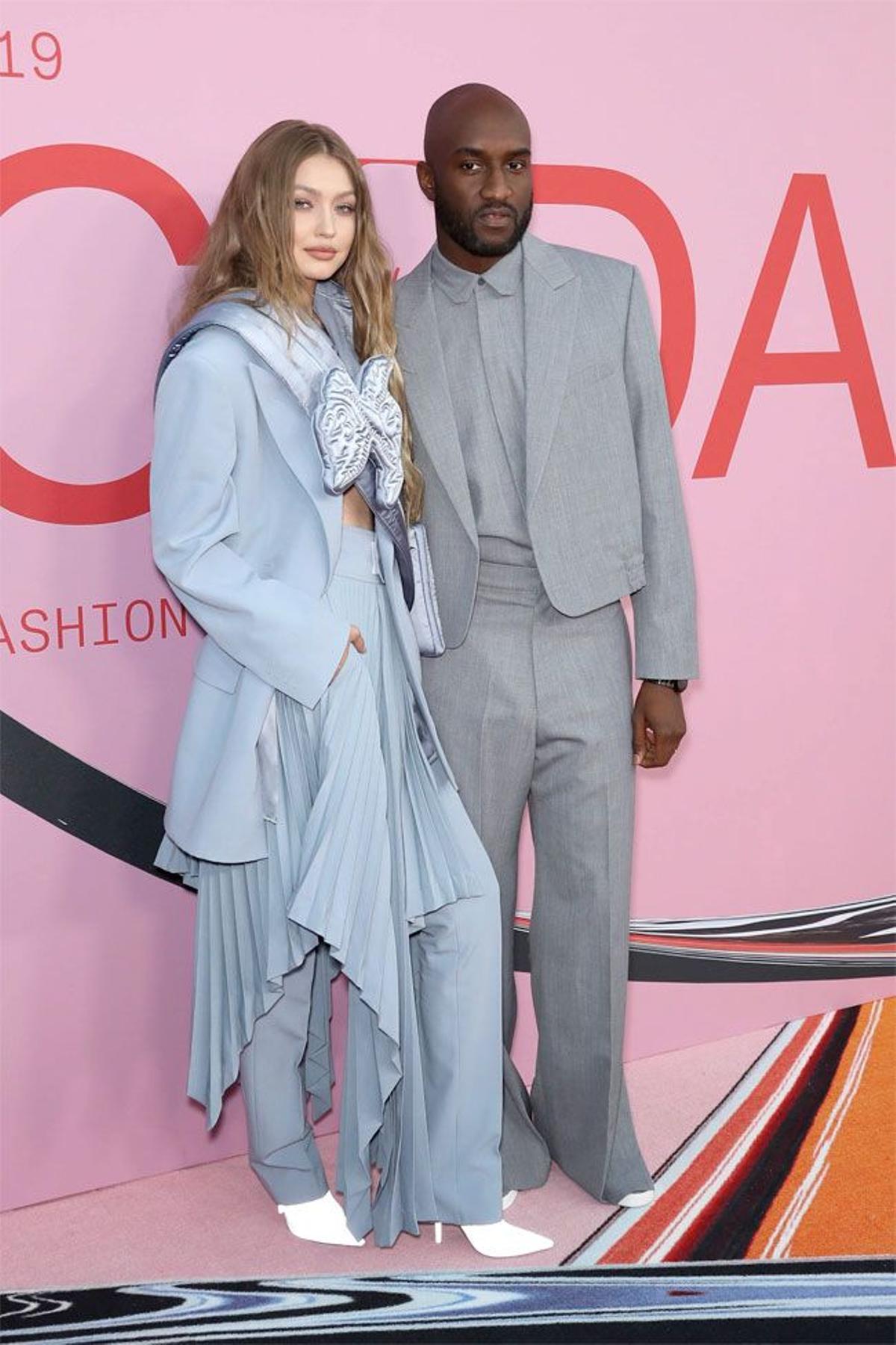 Gigi Hadid y el diseñador Virgil Abloh