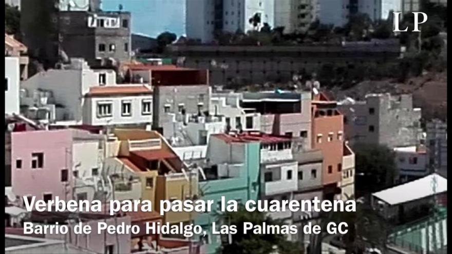 Coronavirus en Canarias | Verbenas en las azoteas de Pedro Hidalgo para alegrar el confinamiento