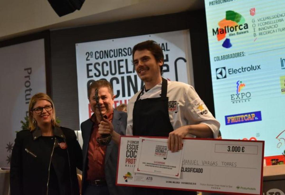 Manuel Vargas, al recoger el premio en 2018