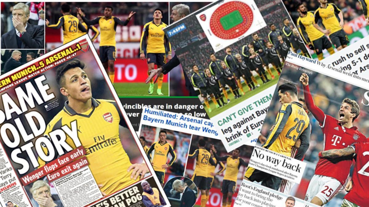 Los medios ingleses se cansan de Wenger y del Arsenal