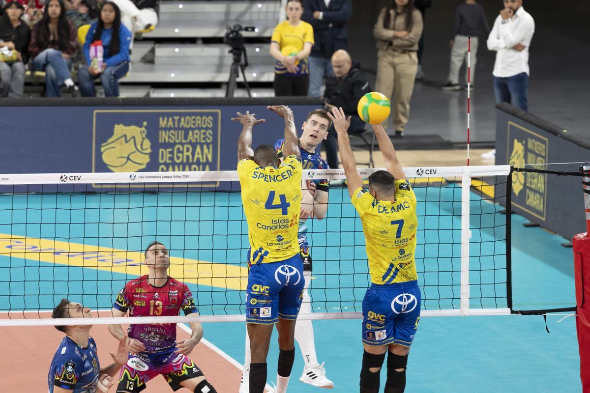 Ida de los cuartos de la CEV Champions League: Guaguas - Perugia