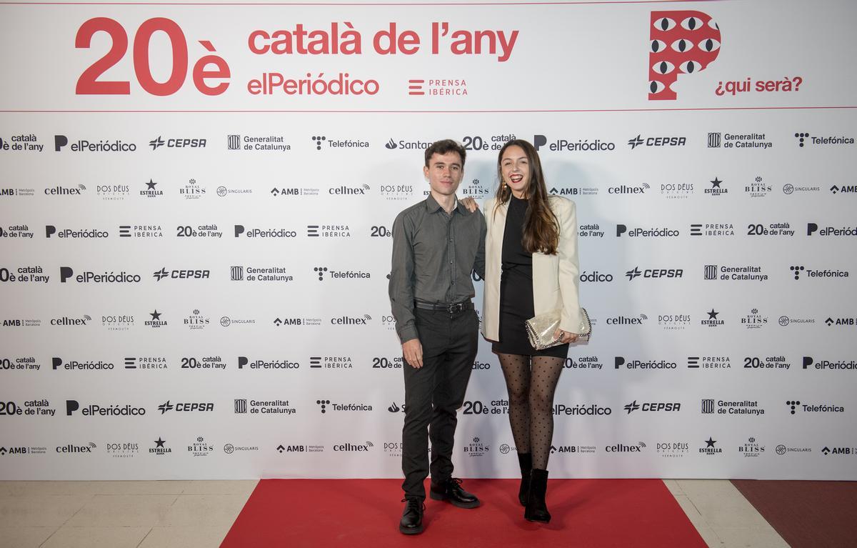 Català de l’Any 2022, en la imagen Oscar Puertas y Luciana Simoncelli, de Platano Melón