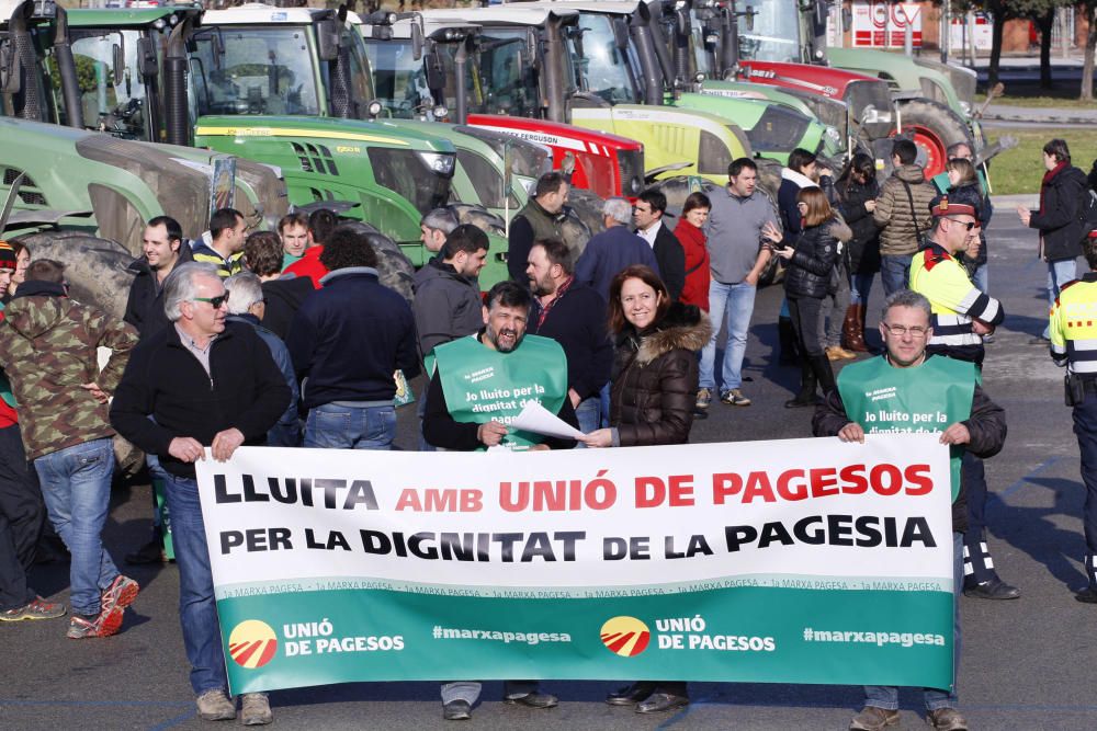 Marxa de tractors a Girona