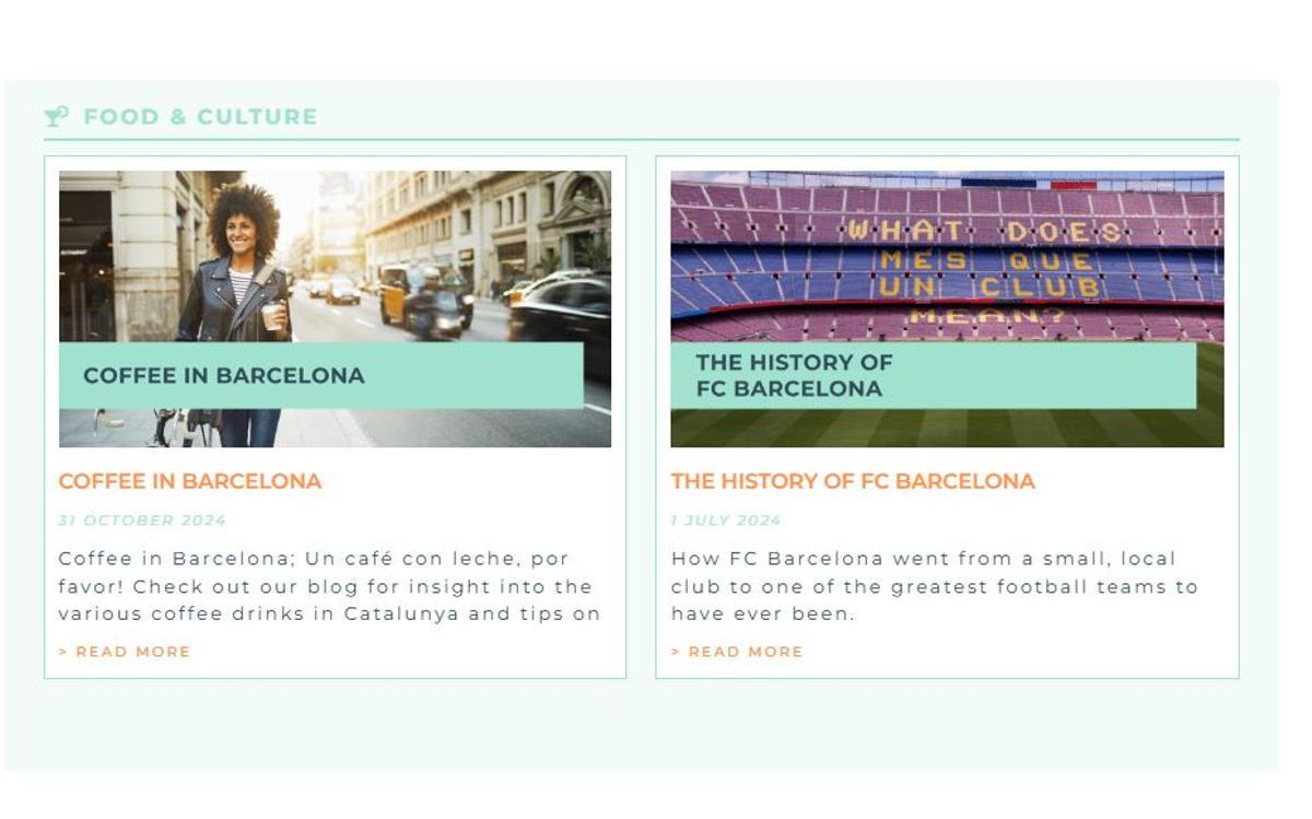Sección cultural en la web de Barcelona Expat Life