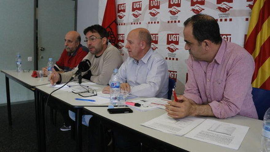 Representants de la UGT a comarques gironines i de l&#039;AMIC