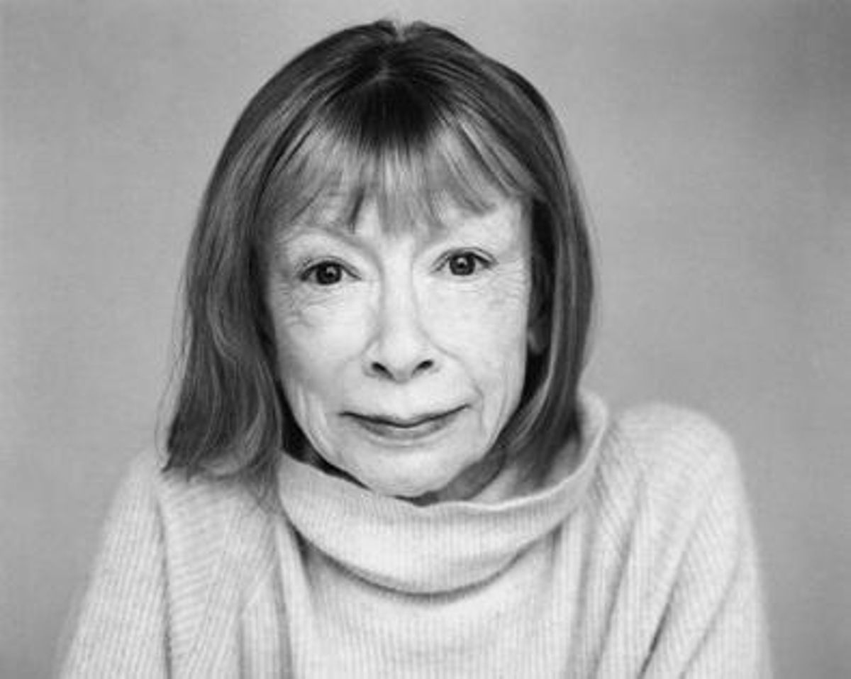 La escritora Joan Didion.