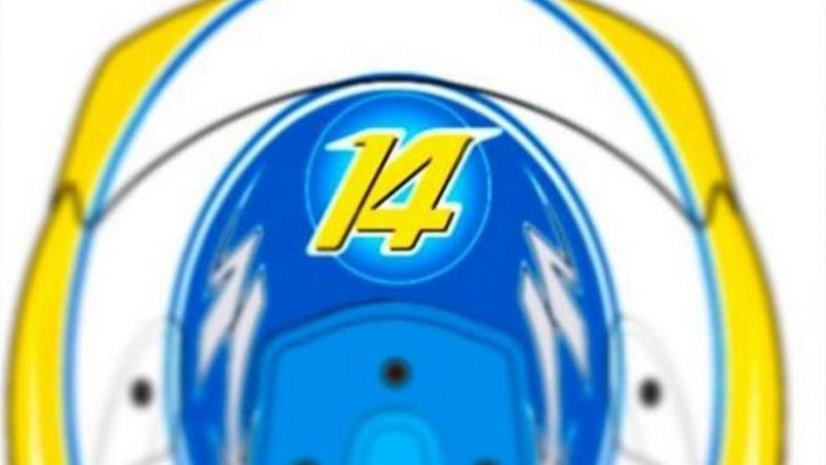 El nuevo casco de Alonso