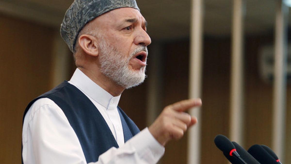 El presidente de Afganistán, Hamid Karzai, el pasado 17 de julio, en Kabul.