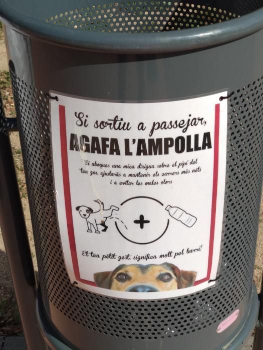 Cartells contra l'incivisme a Girona