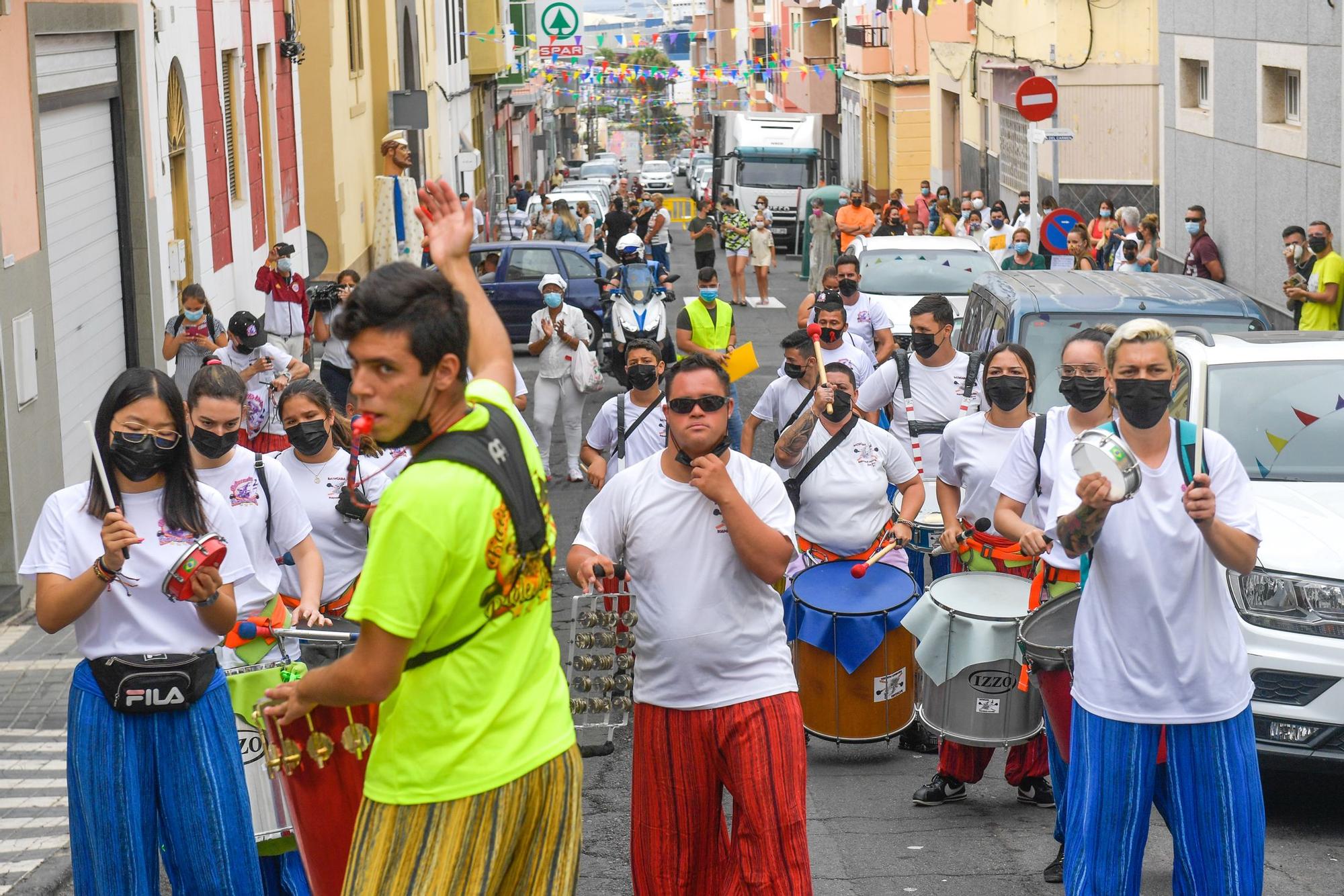 Pasacalles anunciador de las fiestas del Carmen en La Isleta (06/07/2021)