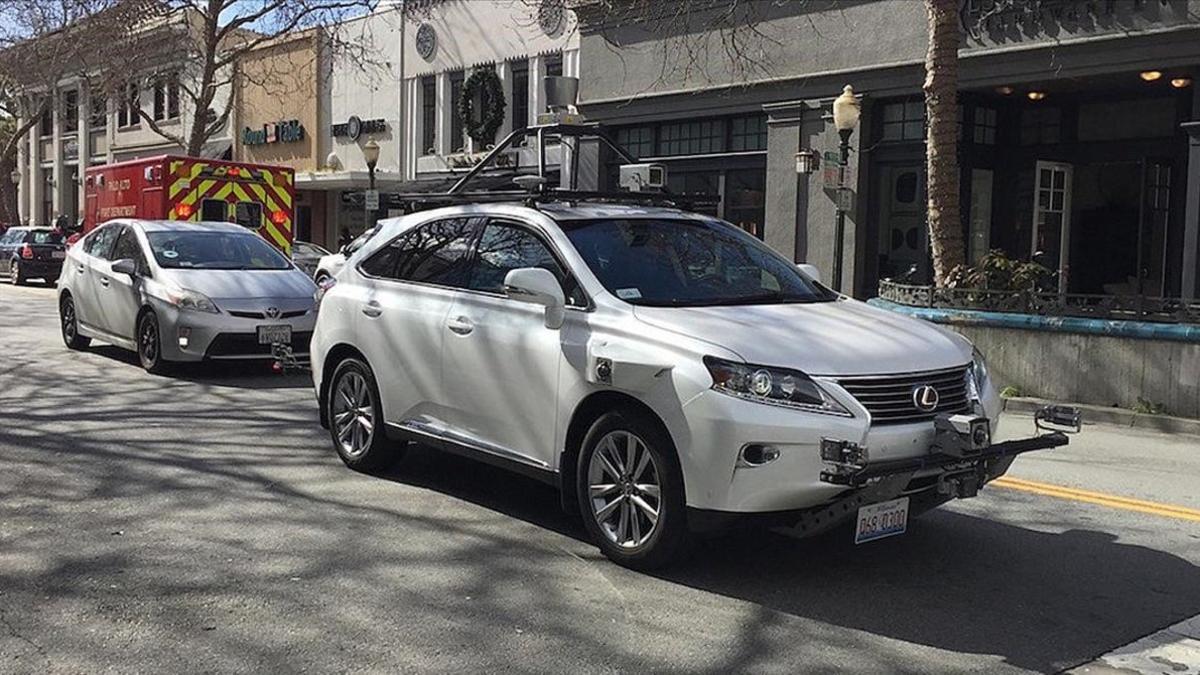 Un coche autónomo en pruebas.