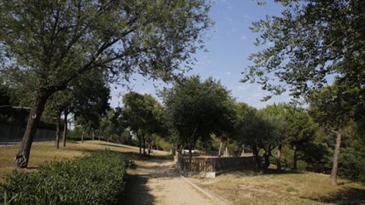 El parque de l'Oreneta, en la falda de Collserola, a la que el autor define como «paraiso terrenal».