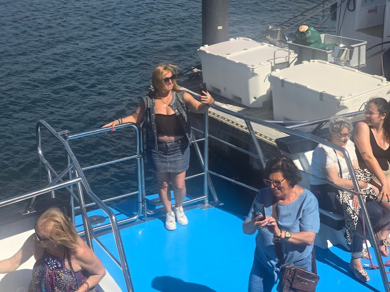 Así se disfruta de los catamaranes de O Grove.