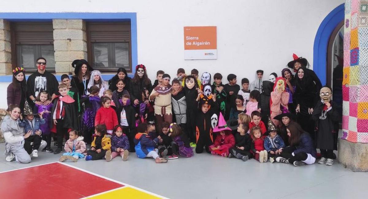 En el colegio de Almonacid de la Sierra realizaron varias actividades.  |   