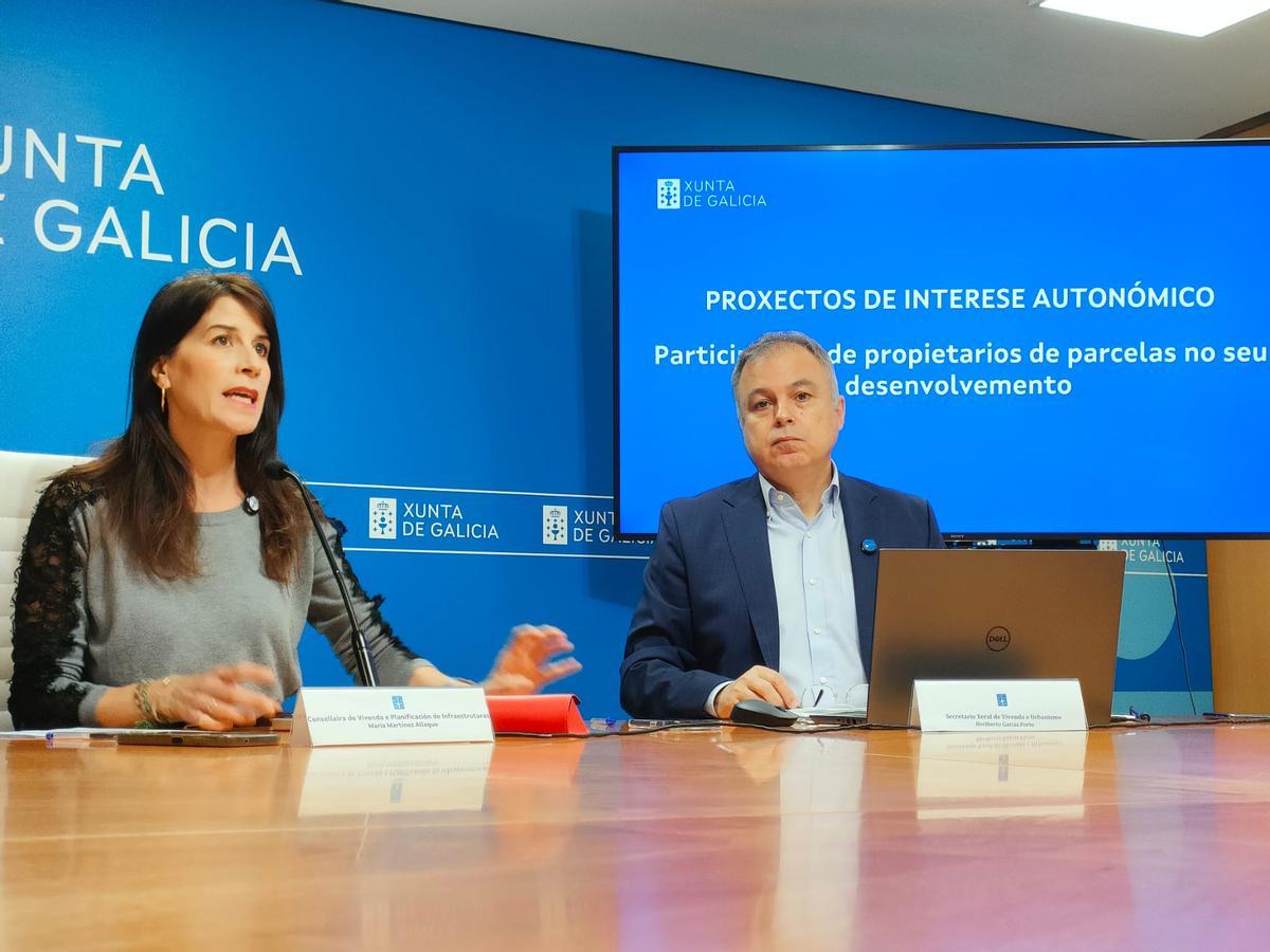 María Martínez Allegue y Heriberto García Porto, este miércoles