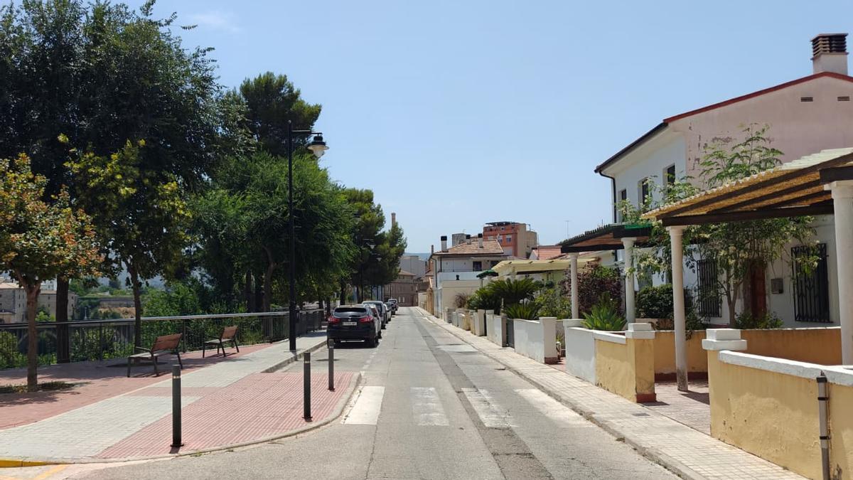 La calle Joan Belda Pastor, en Ontinyent.