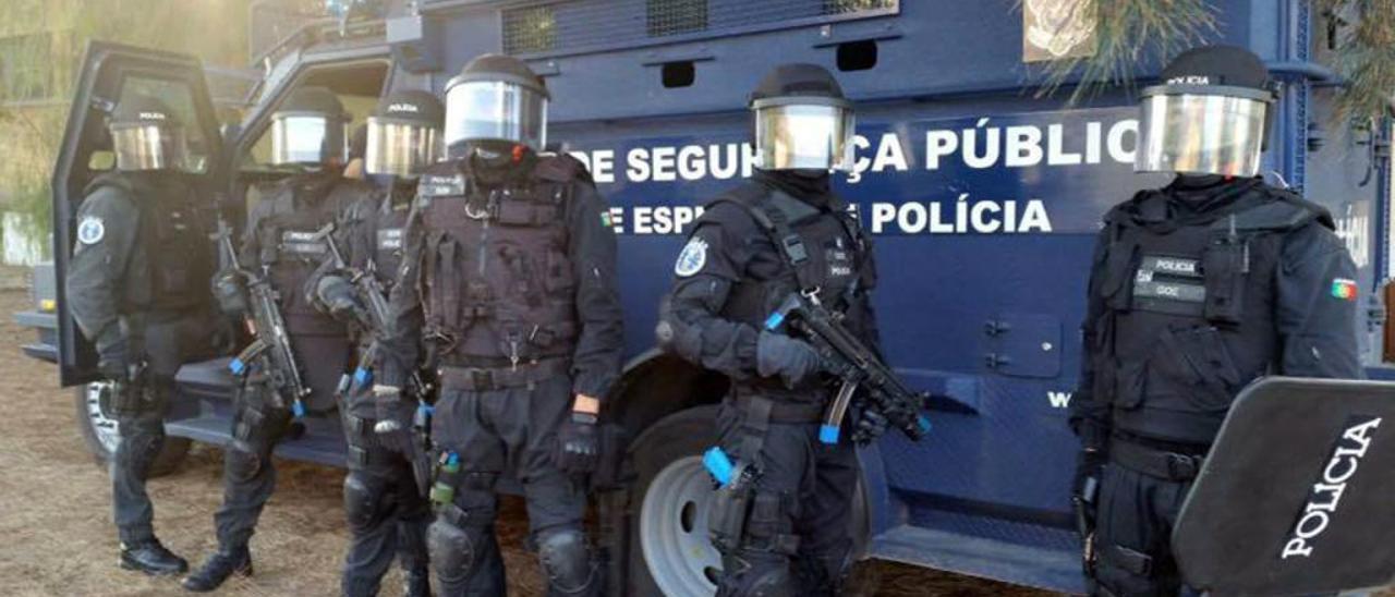 Agentes de la Unidad Especial de Policía de Portugal. // Facebook UEP
