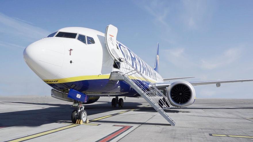 Avión de la compañía Ryanair en una imagen de archivo.