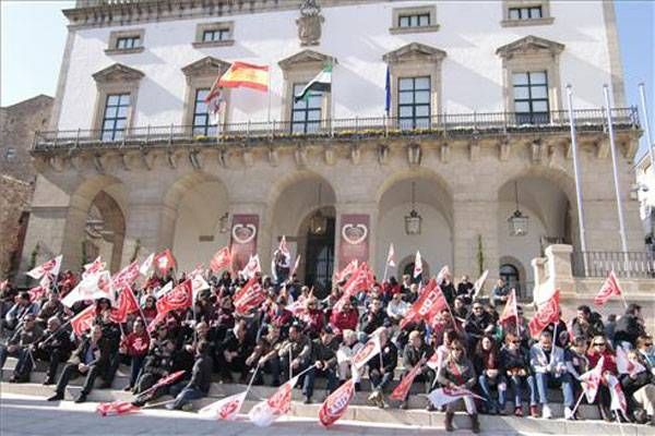 La jornada de Huelga General en Extremadura