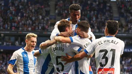 El Espanyol celebra un gol en el Stage Front Stadium