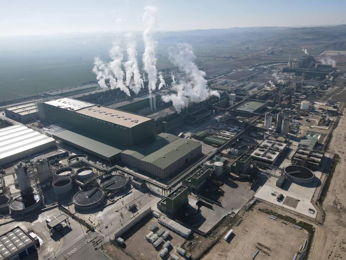 Una planta de cogeneración.