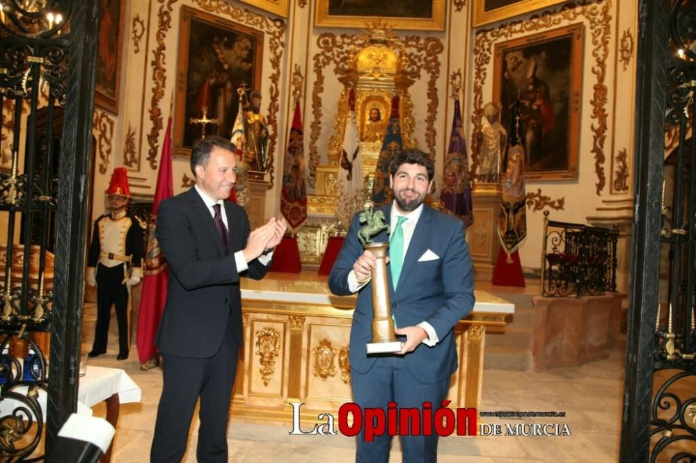 Fernando López Miras da el pregón de la Semana Santa en Lorca