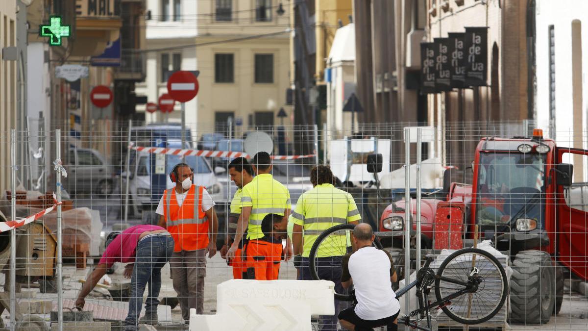 El sector de la construcción ha retomado su trabajo en Málaga.