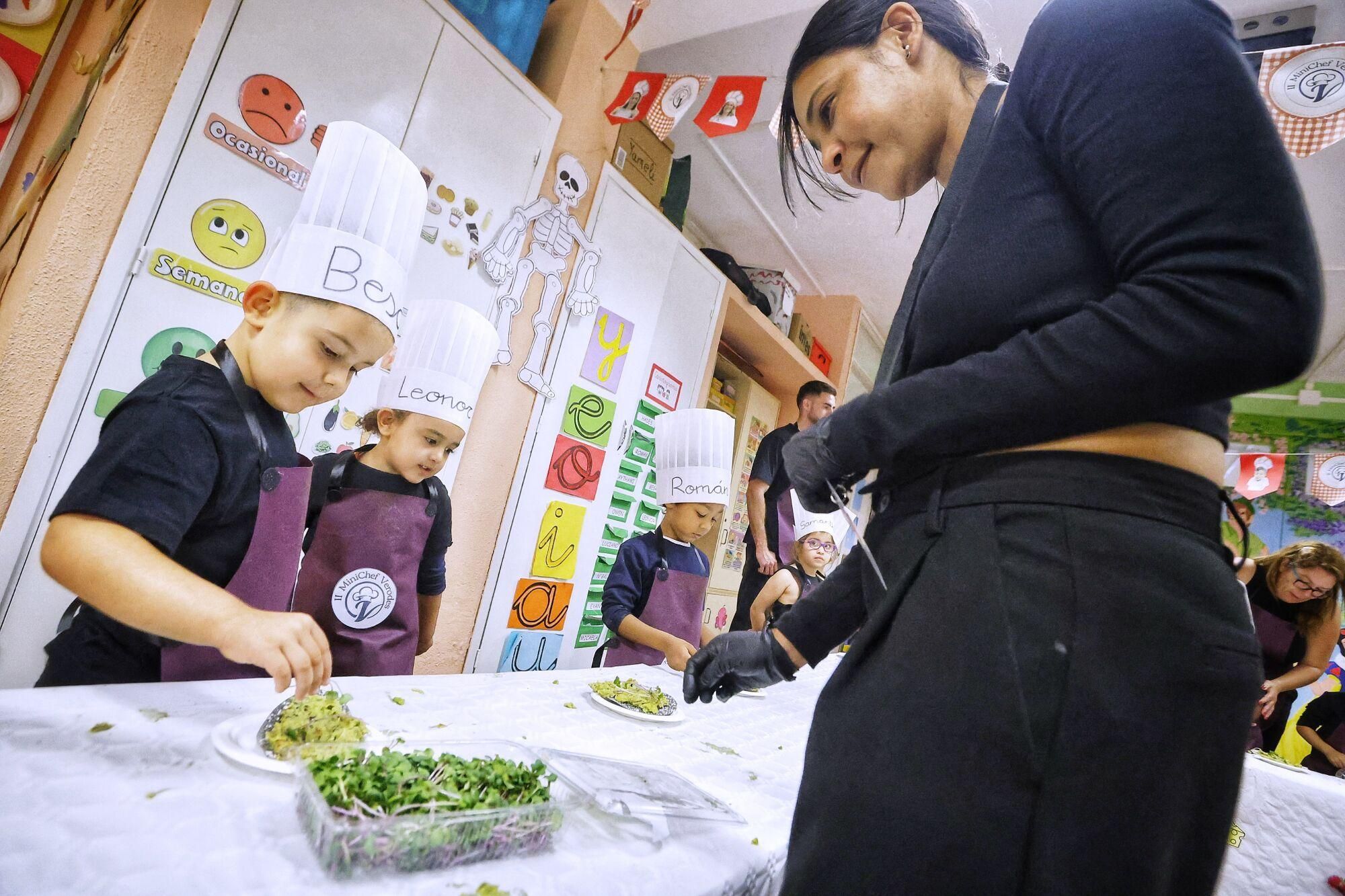'Minichefs' en el colegio Los Verodes de Santa Cruz.
