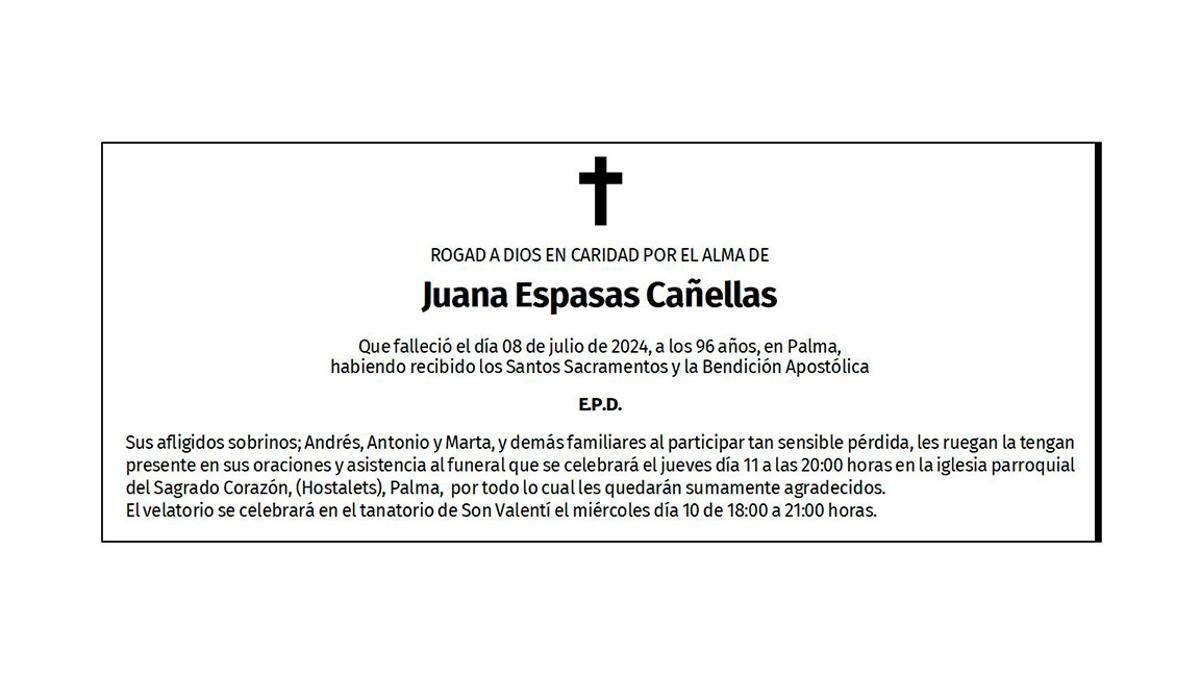 Juana Espasas Cañellas