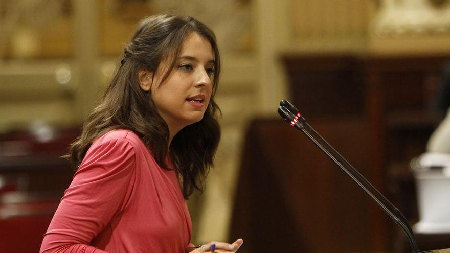 Gloria Santiago, diputada de Podemos, en el Parlament balear.
