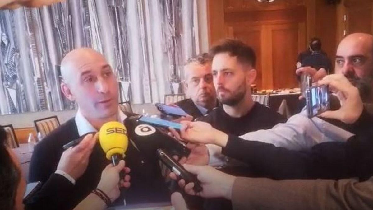 Rubiales, en su visita a València