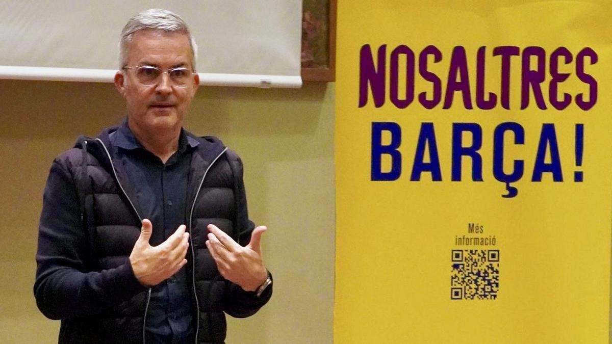 Víctor Font: "“El 15 de marzo hay que elegir entre Laporta y el Barça”