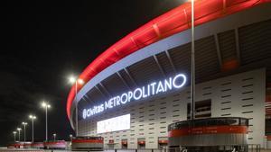 Exterior del estadio Civitas Metropolitano, feudo del Atlético de Madrid.