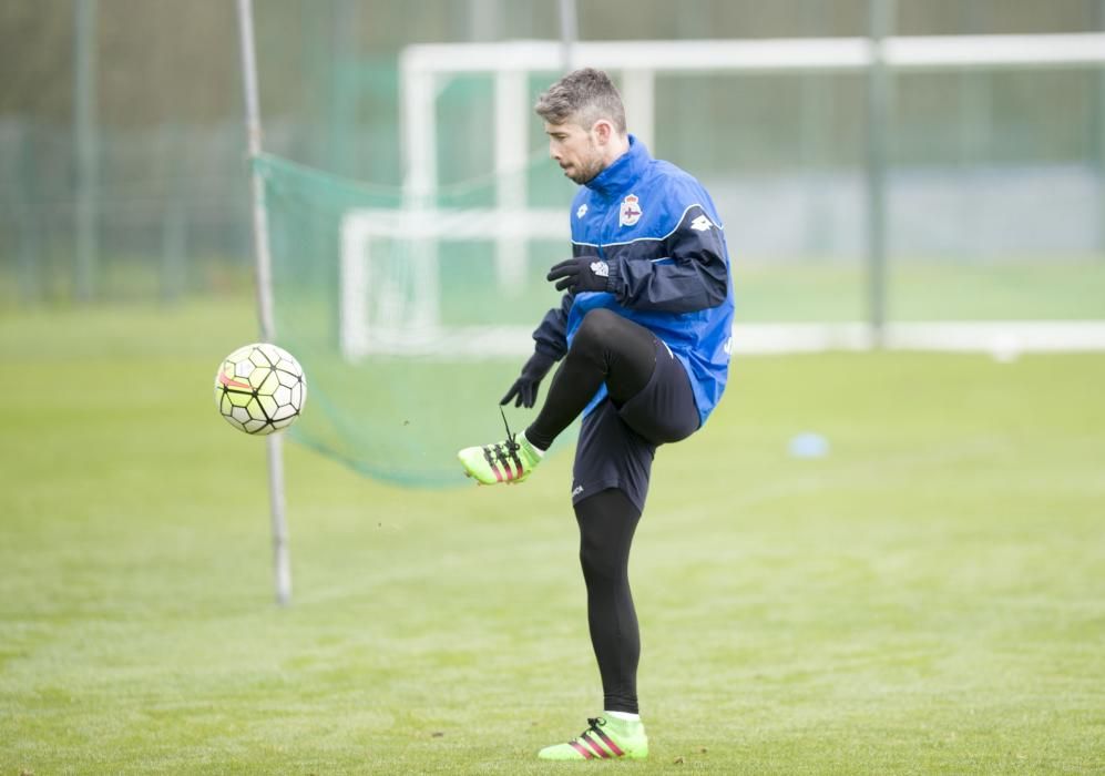 Entrenamiento en Abegondo sin Cani ni Germán Lux