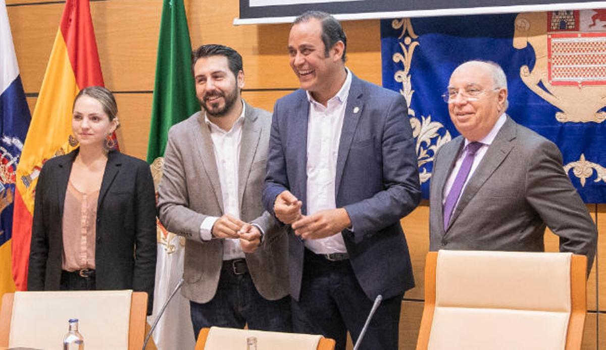 Gabriela Álvarez, Manuel Hernández, Blas Acosta y Juan Francisco Trujillo.