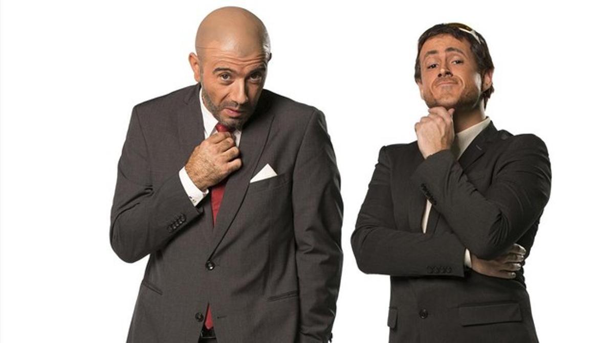 Guardiola (Pep Plaza) y Luis Enrique (Ivan Labanda), en ’Crackòvia’.