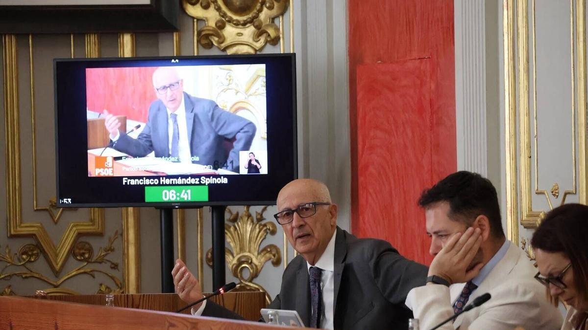 El concejal de Hacienda, Francisco Hernández Spínola, este viernes.