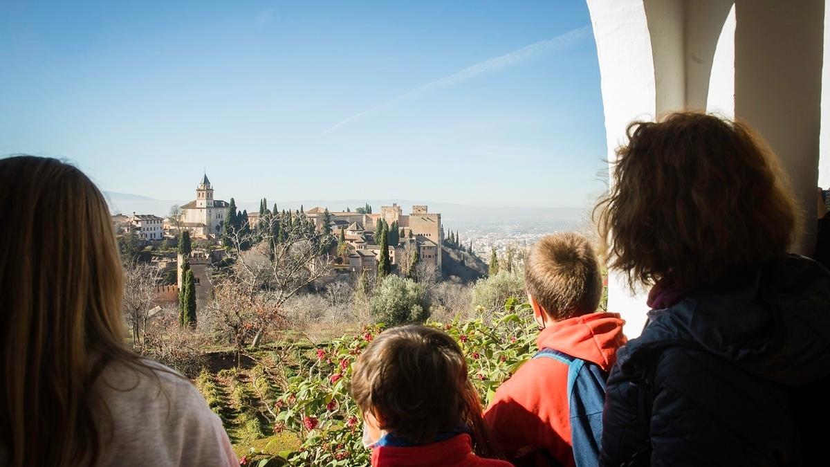 Vistas de la Alhambra de Granada.